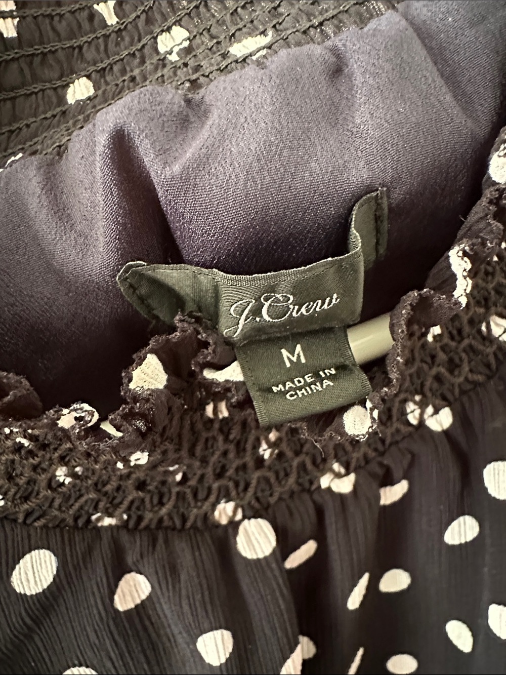 J. Crew Black and White Polka Dot - Picture 2 of 7